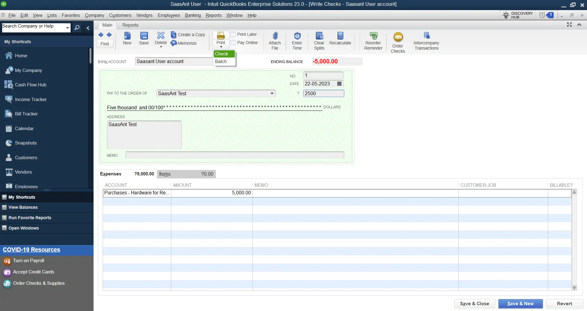 How To Reprint Checks In Quickbooks Desktop